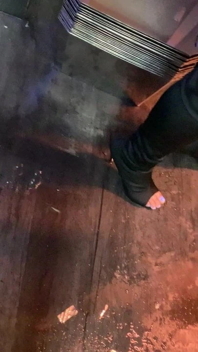 Foot Fetish Sexy Long Blue club Toes 2