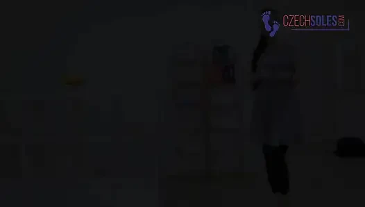 Receptionist's Big Stinky Feet Worship POV