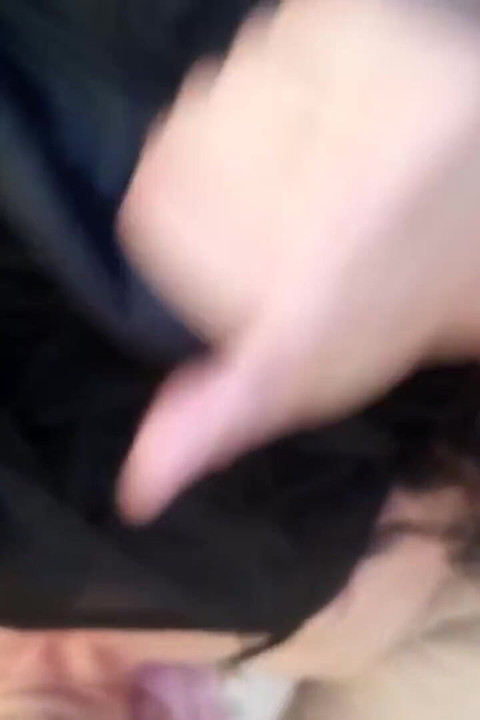 Leatransteen cum on black satin skirt