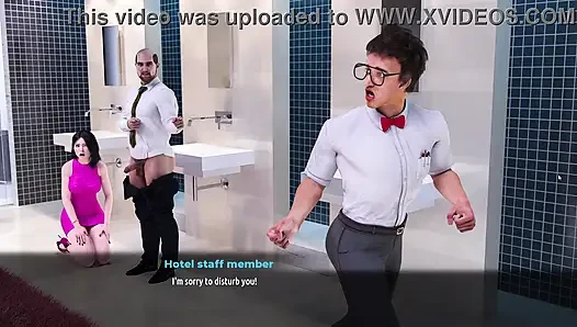 Fashion Business #1 - Monica suck dicks twice in toilet - Porn games, Adult games, 3d game