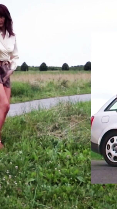 Slut On Offer - Public Posed & Wanked | Clip 1