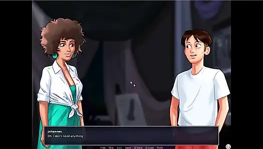 Summertime saga - Johannes and the ladies played spin the bottel ... Erik and Johannes fucked Mrs. Johnson.