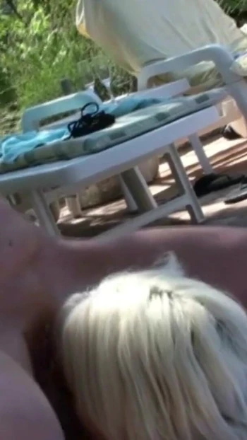 Memorable moment from "German Mature Seduce Young Boy to Fuck at Pool in Holiday"