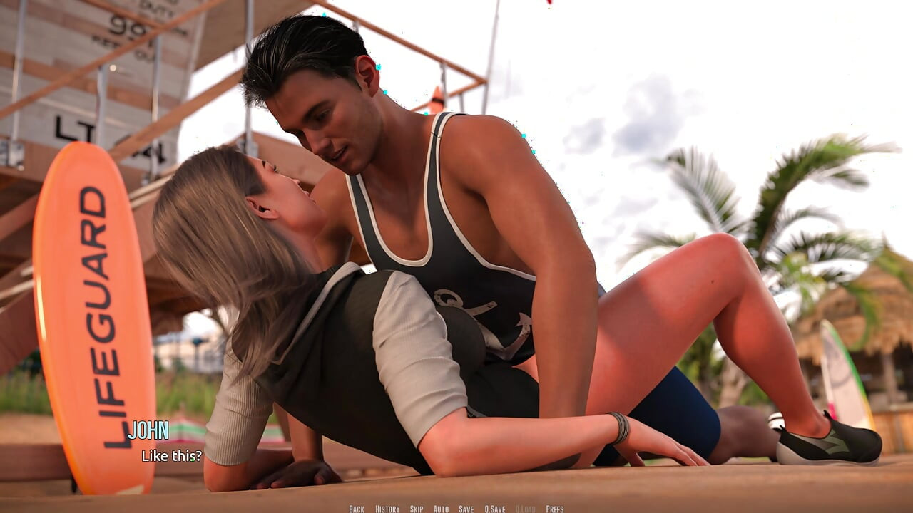 Dominos Beach 17: Παραλία Emily & John's Πρακτική στόμα με στόμα