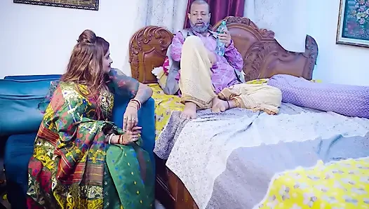 Bete ke ghar pe nhi rahne par sasur ne meri jawani ki pyaas bujhai