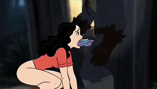 Öğrenci kız kampta seks yapıyor. Cartoon Horror Parody