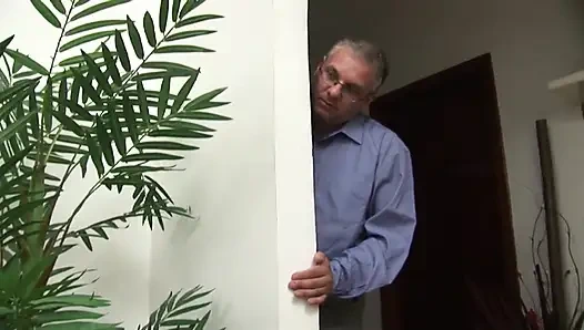 Stunning blonde teen fucked by stepdad