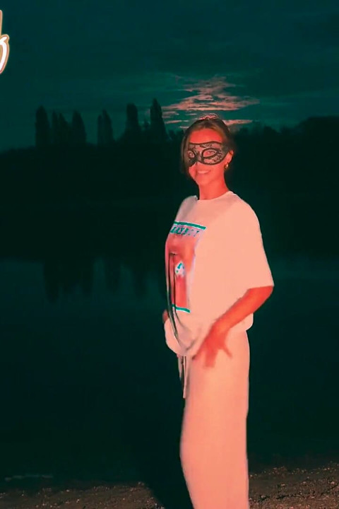 Fucked at the Lake at Moonrise. It Was Pitch Dark. Only Our Light Broke Through the Darkness