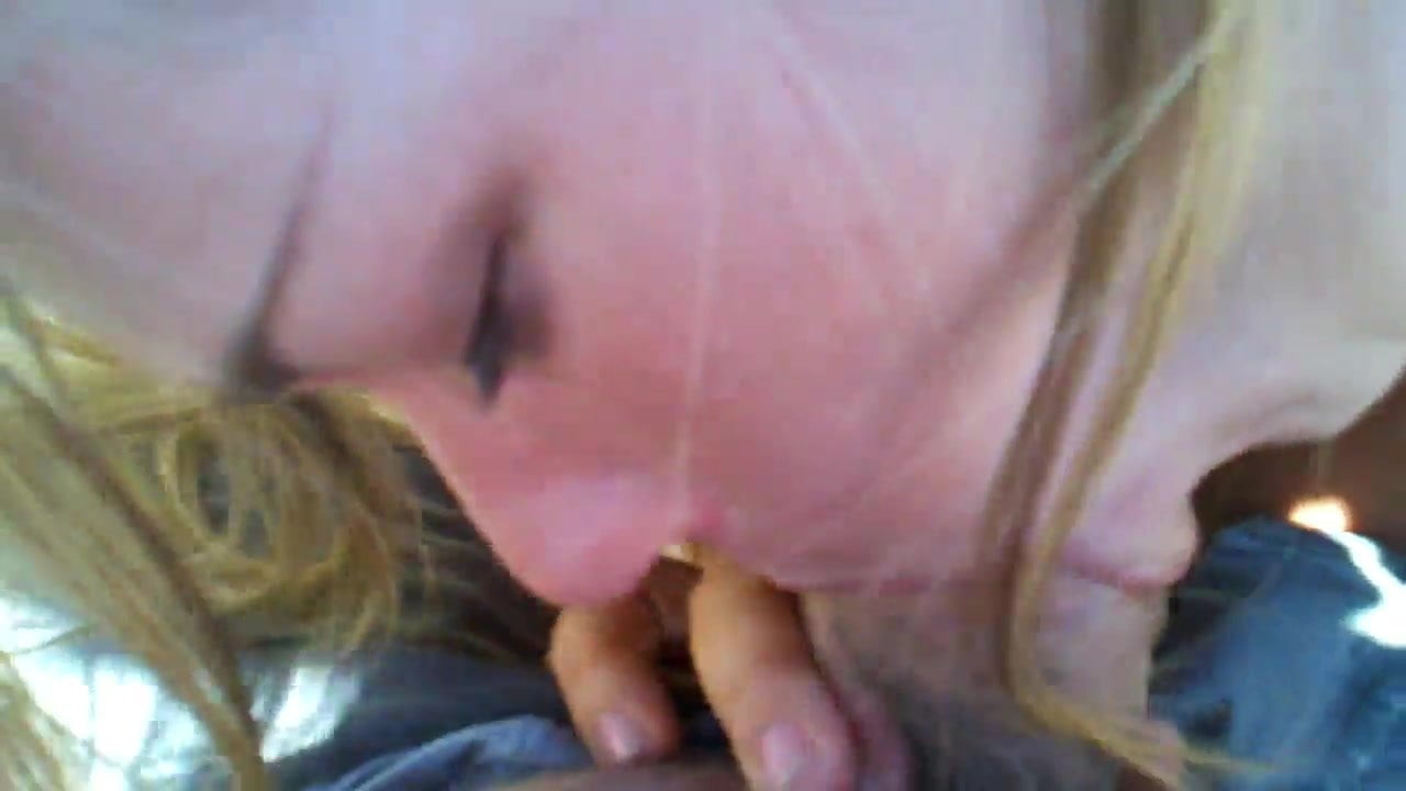 Slut Sucking Cock Outdoors