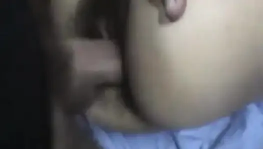 A Slut with a Very Hairy Pussy Loves the Taste of Her Ass!