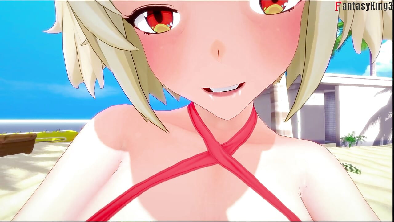 Burnice Bikini Muie pe plajă - POV gratuit - Zenless Zona Zero (ZZZ)