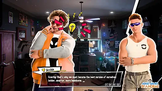 Freshman: gameplay project seks bagian 1 - malam pertama ethan yang penuh gairah di kedai minuman