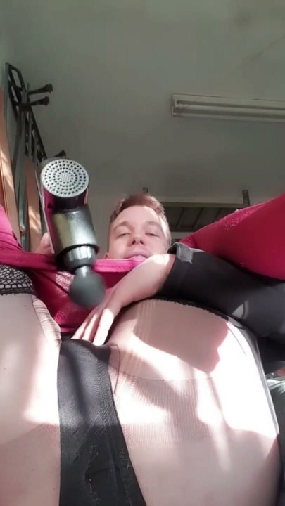 Desperate sissy fag cums while limp | Clip 1