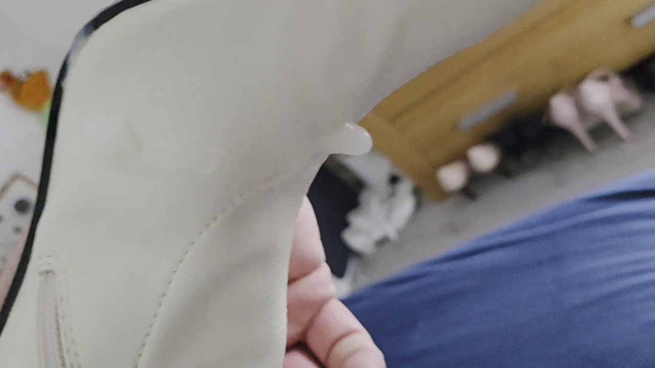 Vita Overknee stövlar 36