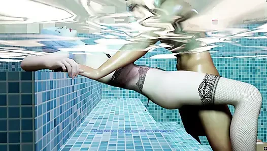 3D Huge Boobs MILF Teasing the Young Big Cock to Fuck Her Pussy