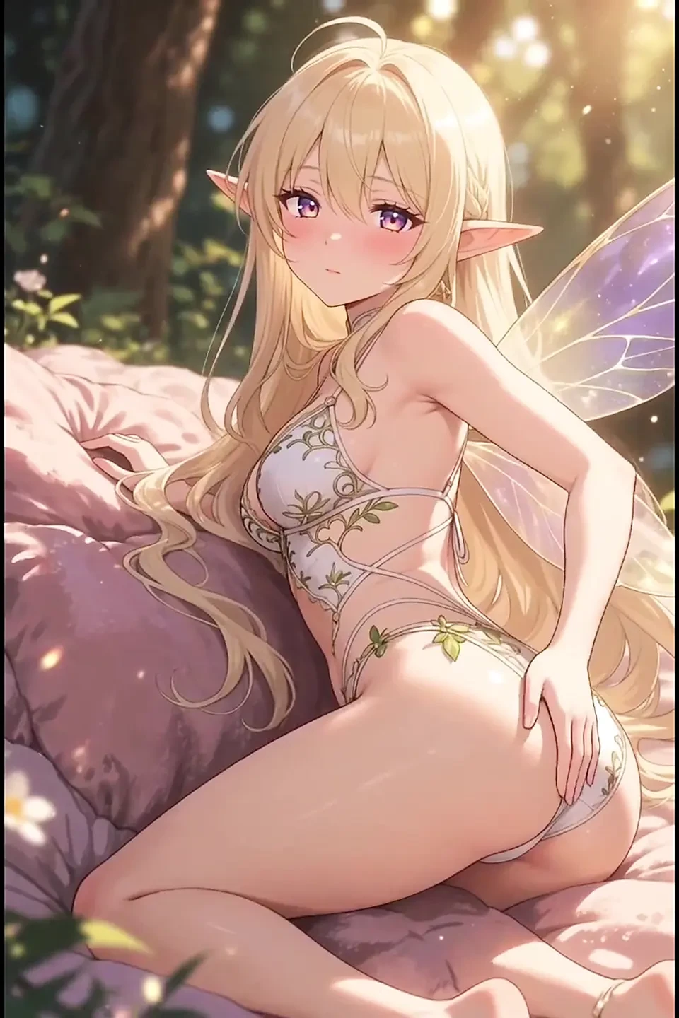 金发精灵动漫女孩