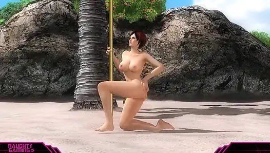 Dead Or Alive 5 Последний мод с круглым шестом и танец