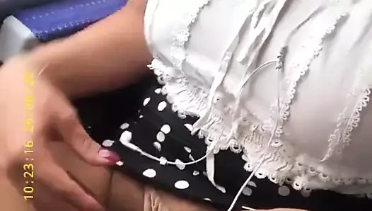 Shemale India Castelani showing her big cock