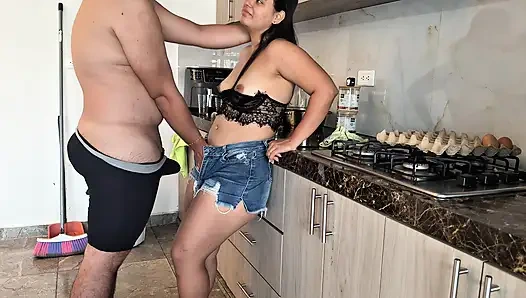 STEPMOM WANTS TO FUCK IN THE KITCHEN