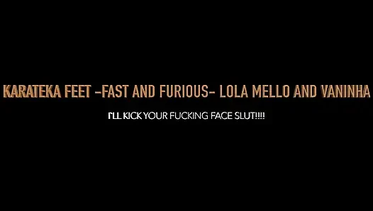 Karate-füße schnell und wütend von den top-girls lola Mello und Vaninha