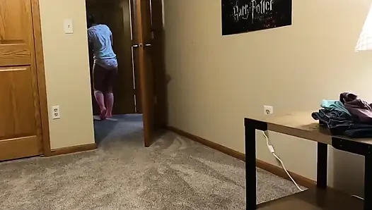 Step Father Impregnates Step Daughter While Step Mom Is Downstairs on the Couch