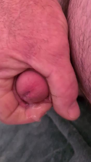 Wank  and cum with vibrator in ass