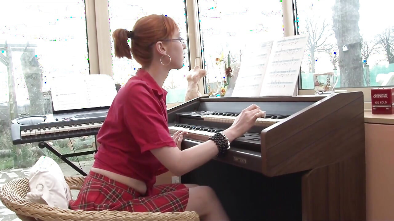 Ginger teen gets fucked by her piano teacher