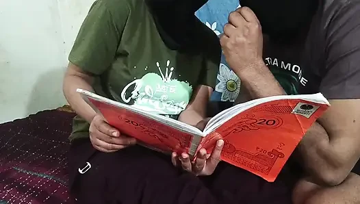 Student and teacher in private class