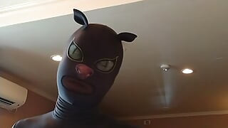 I masturbated comfortably while getting excited in a jumpsuit that could turn into a cat!