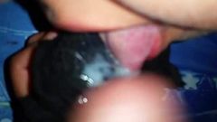 My lady licking her dirty panties Part 2..