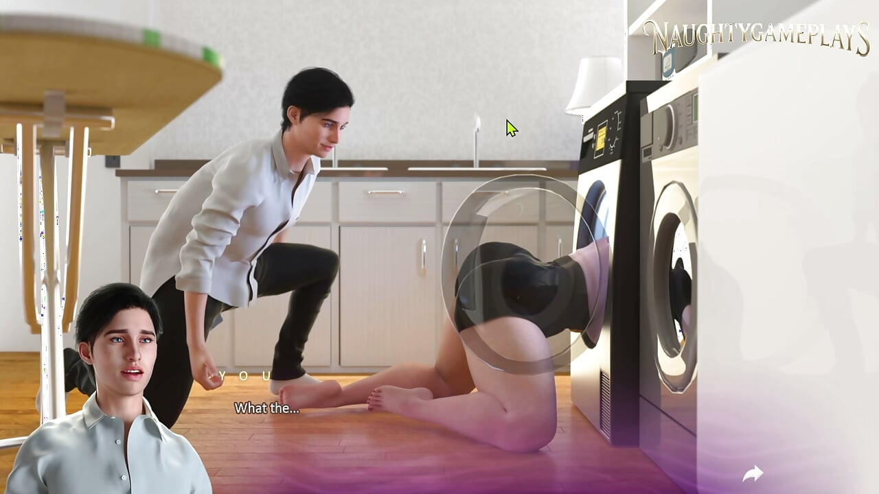 Un beau-fils baise sa belle-mère coincée dans une machine à laver - Apocalust, partie 04 par psychodelusional - replay d’un jeu en 3D