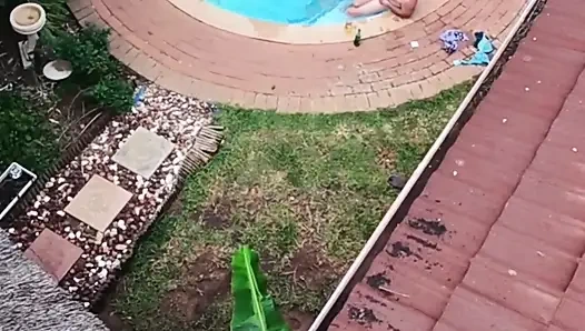 Drone'mla uçarken komşularımı sikişirken yakaladım