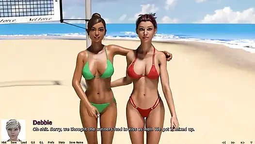 Wo das herz ist: lesbischer kuss am strand, episode 99