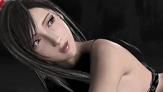 Шлюховатая медсестра Tifa засадила большим черным членом и получила кримпай