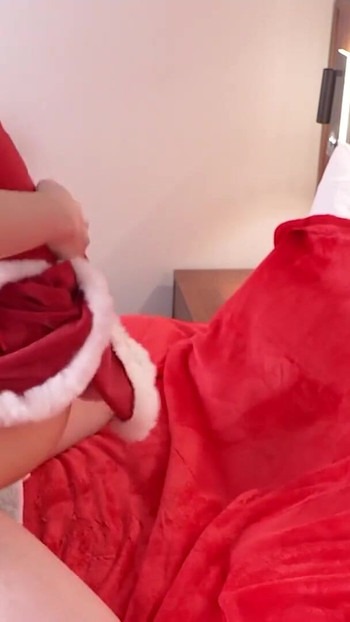 Iconic moment from "Ladyboy Sex friend cosplayer get Fucked, Christmas 2B hentai japanese shemale cosplay 2"