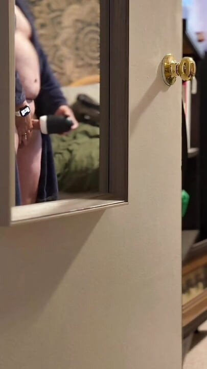 Caught him watching porn using his toy