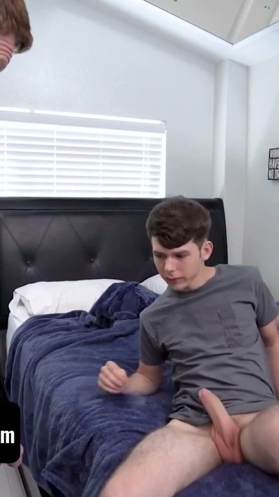 Perv Big Brothers Seduce Young Twink And Make Him Suck Their Cocks While They Fuck Him From Behind | Clip 1