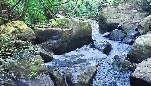 MILF Gets Her Pussy Eaten and Fucked at the River