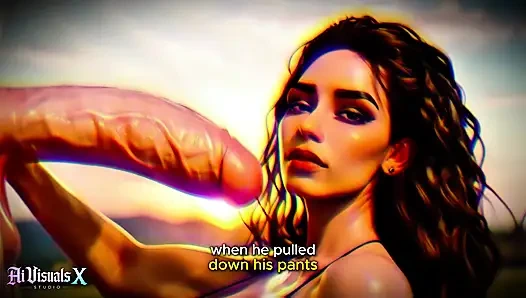 (4K) AI 3D Animated Porn – Latina Baddie Worships Big White Cock (Interracial ASMR) - AI Visuals X