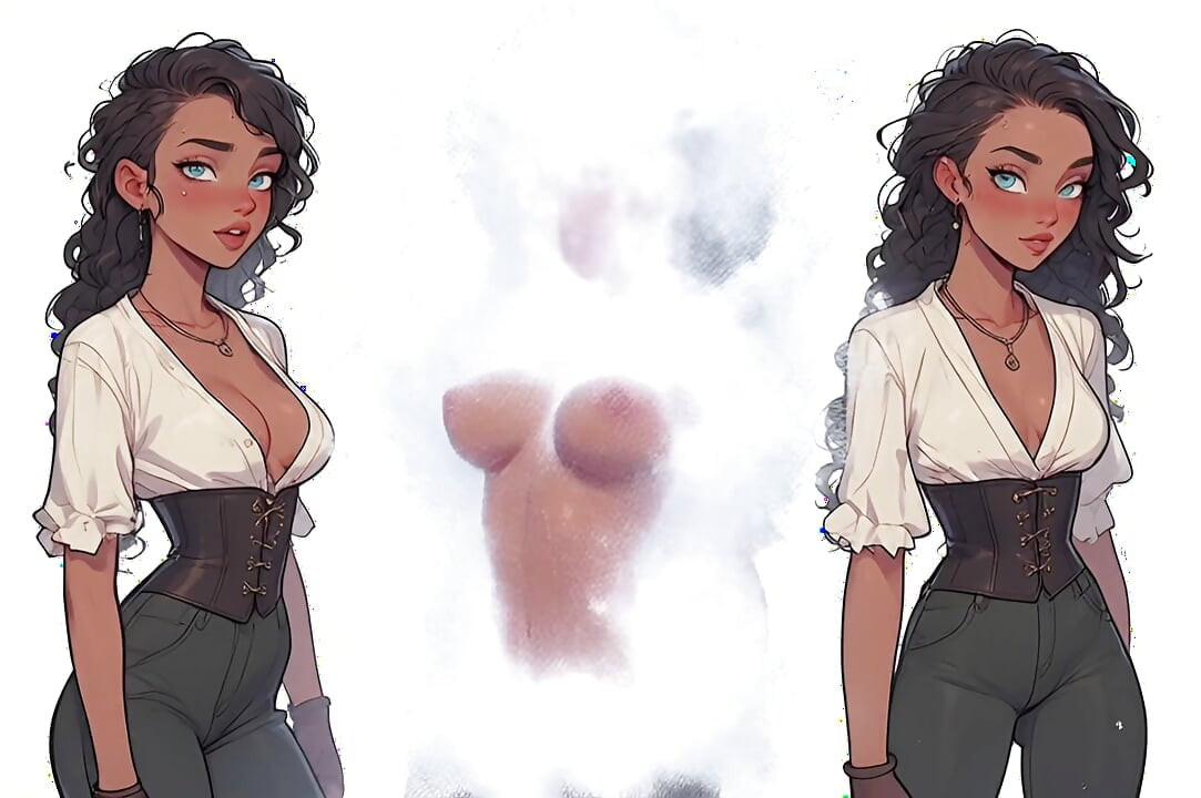 Gorgeous Afro Women in the Cold of Winter part 2, Hentai, artificial intelligence, animation, uncensored