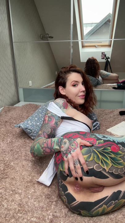 Spread my legs out on the bed to show off my pussy since i am bored