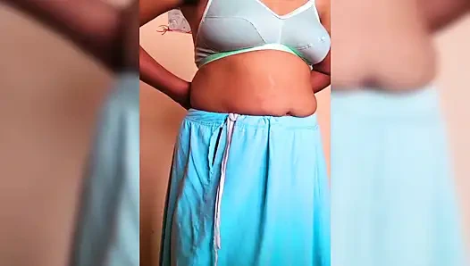 ammu dress change nighty to saree big tits ammus boobs show