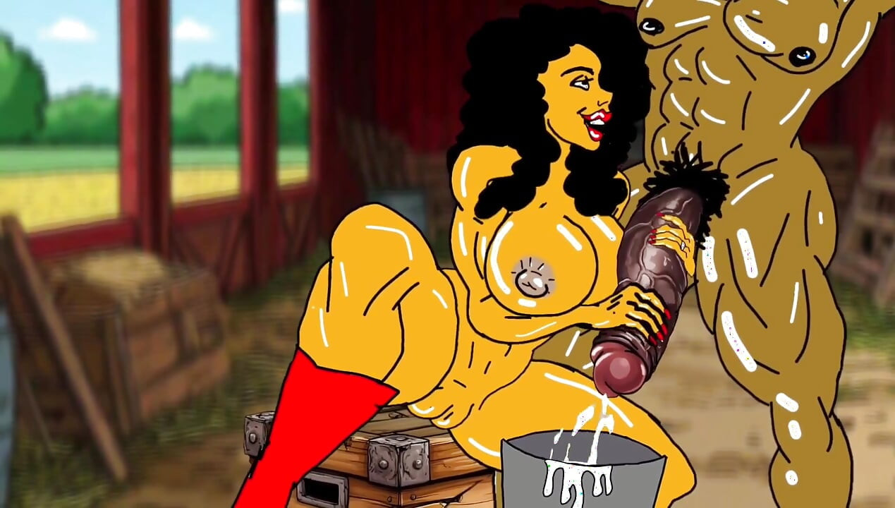 Redneck's Wife. Cartoon. Animation