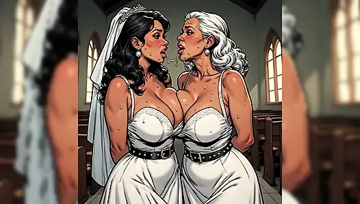 Sexy Indian Women in Church (ai Art)