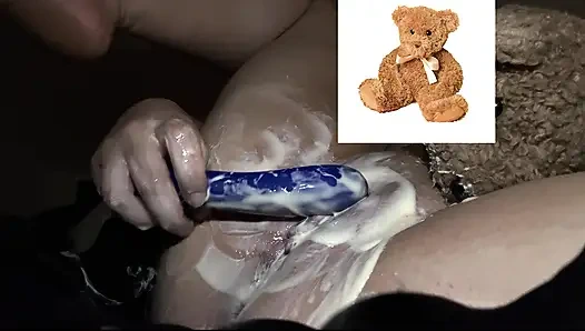 MY KINKY ARAB GIRL MASTUBATES WITH VIBRATOR & MY CUM ALL OVER HER CURVY BODY-  AMATEUR ARABIAN SNOWWHITE