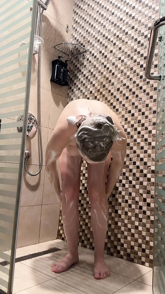 Fun in the Hotel Shower
