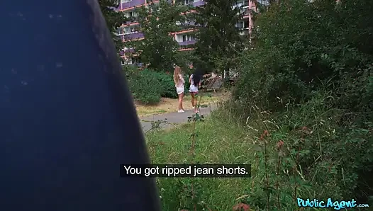 Public Agent - glücklicher agent im keller-dreier mit alexis crystal und lexi Dona