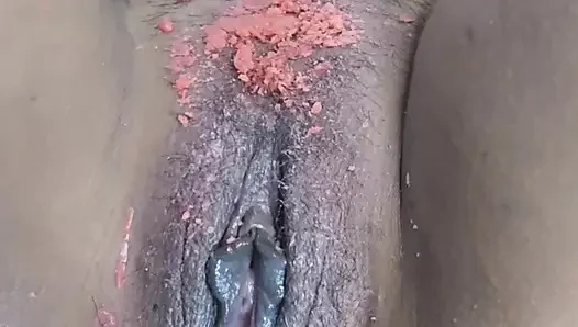 OMG. Putting candle wax on and finger until cum come out , With huge Squirt