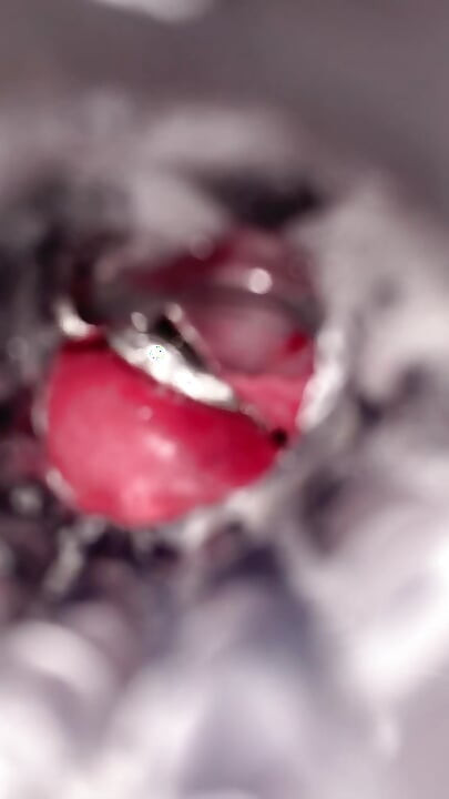 Pierced cock inside fleshlight