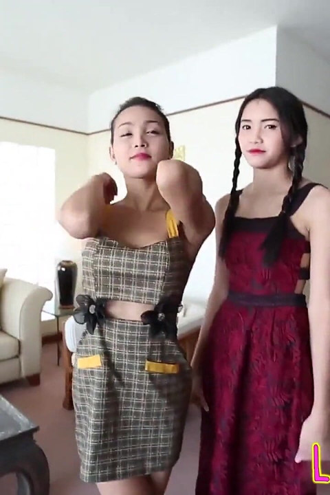 Ladyboystar - Two Gorgeous Sexy Ladyboys Jerk Their Cocks for Me